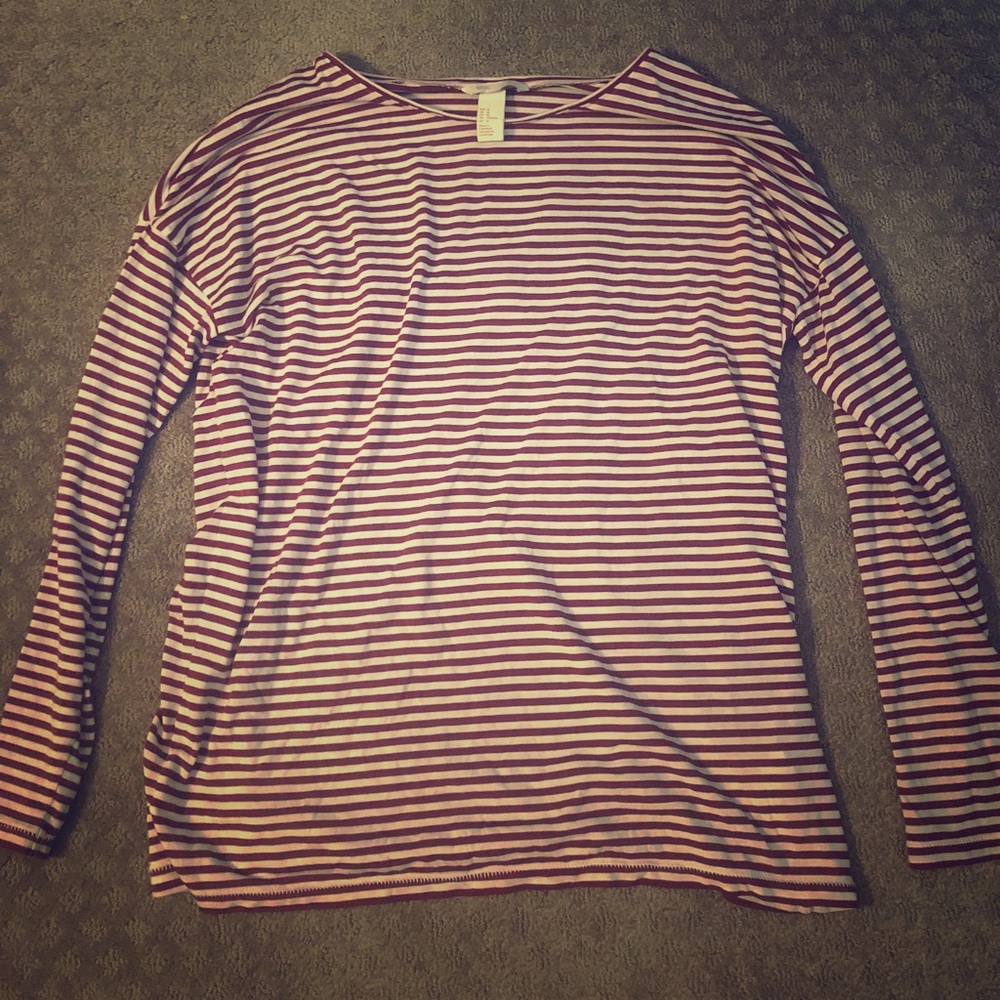 Long sleeve striped t shirt